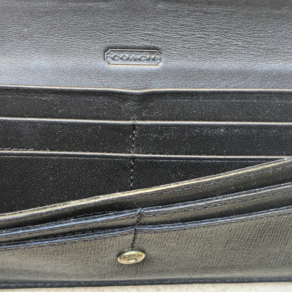 Coach Black Leather Wallet
